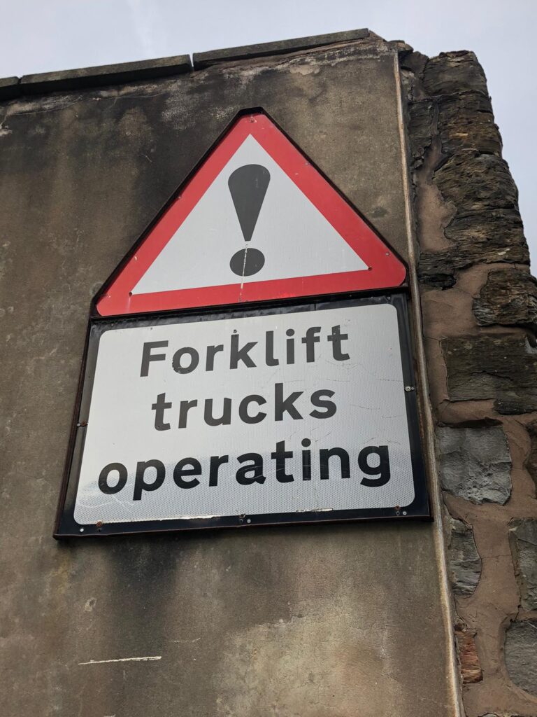 fork lift sign